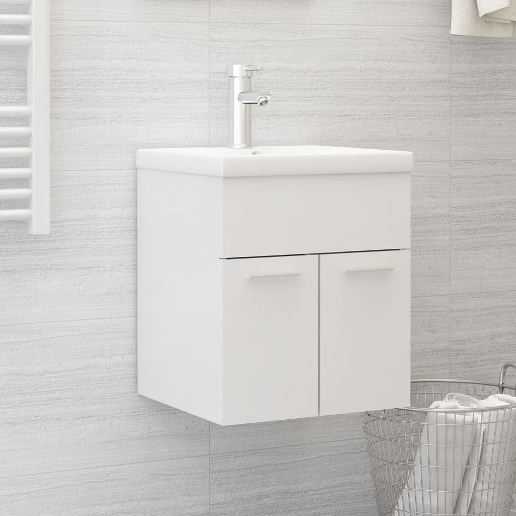 Sink Cabinet With Built-In Basin Engineered Wood