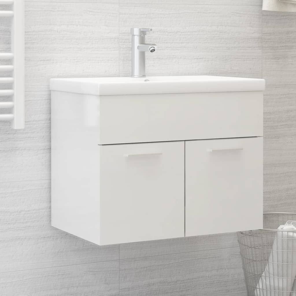 Sink Cabinet With Built-In Basin Engineered Wood