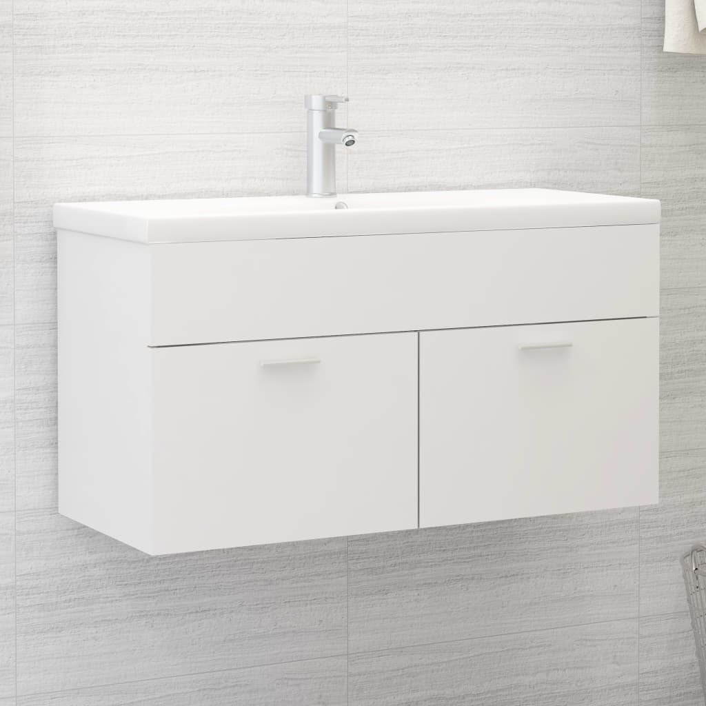 Sink Cabinet With Built-In Basin Engineered Wood
