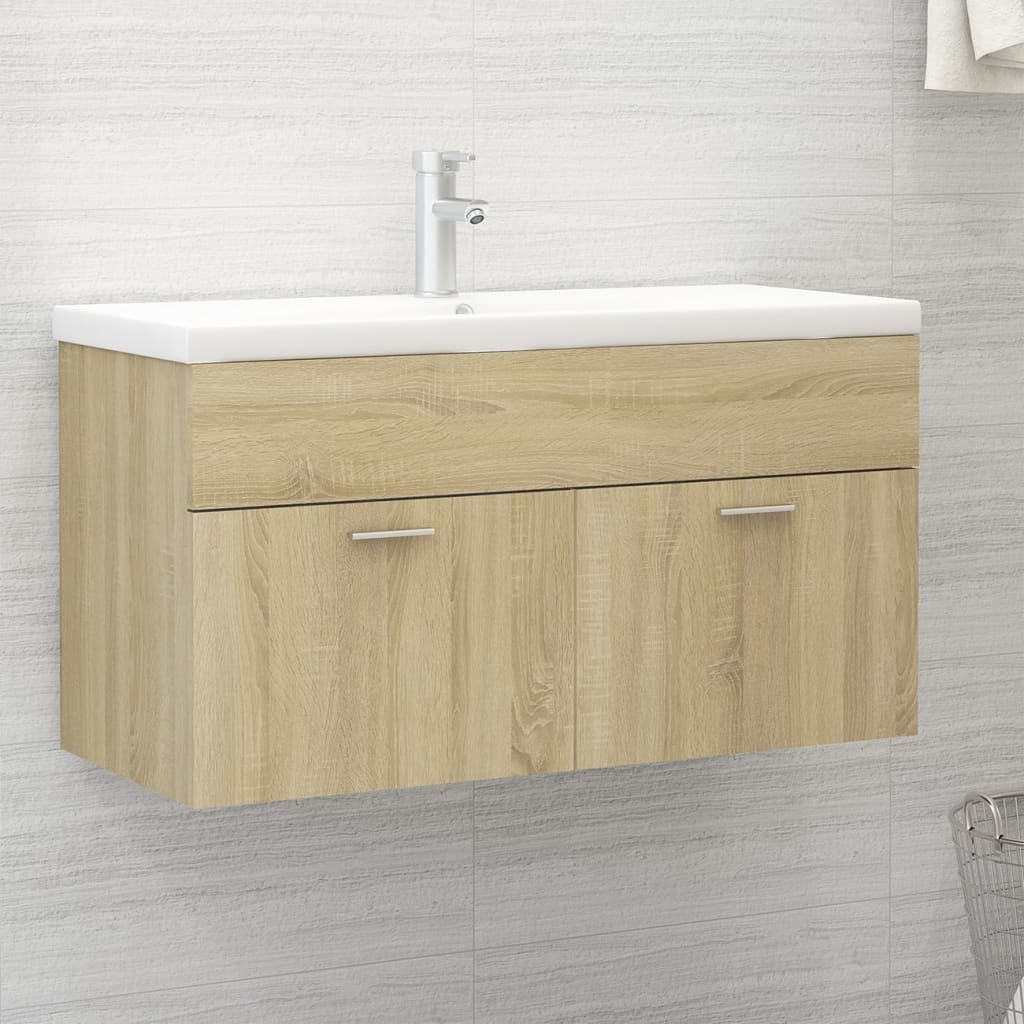 Sink Cabinet With Built-In Basin Engineered Wood