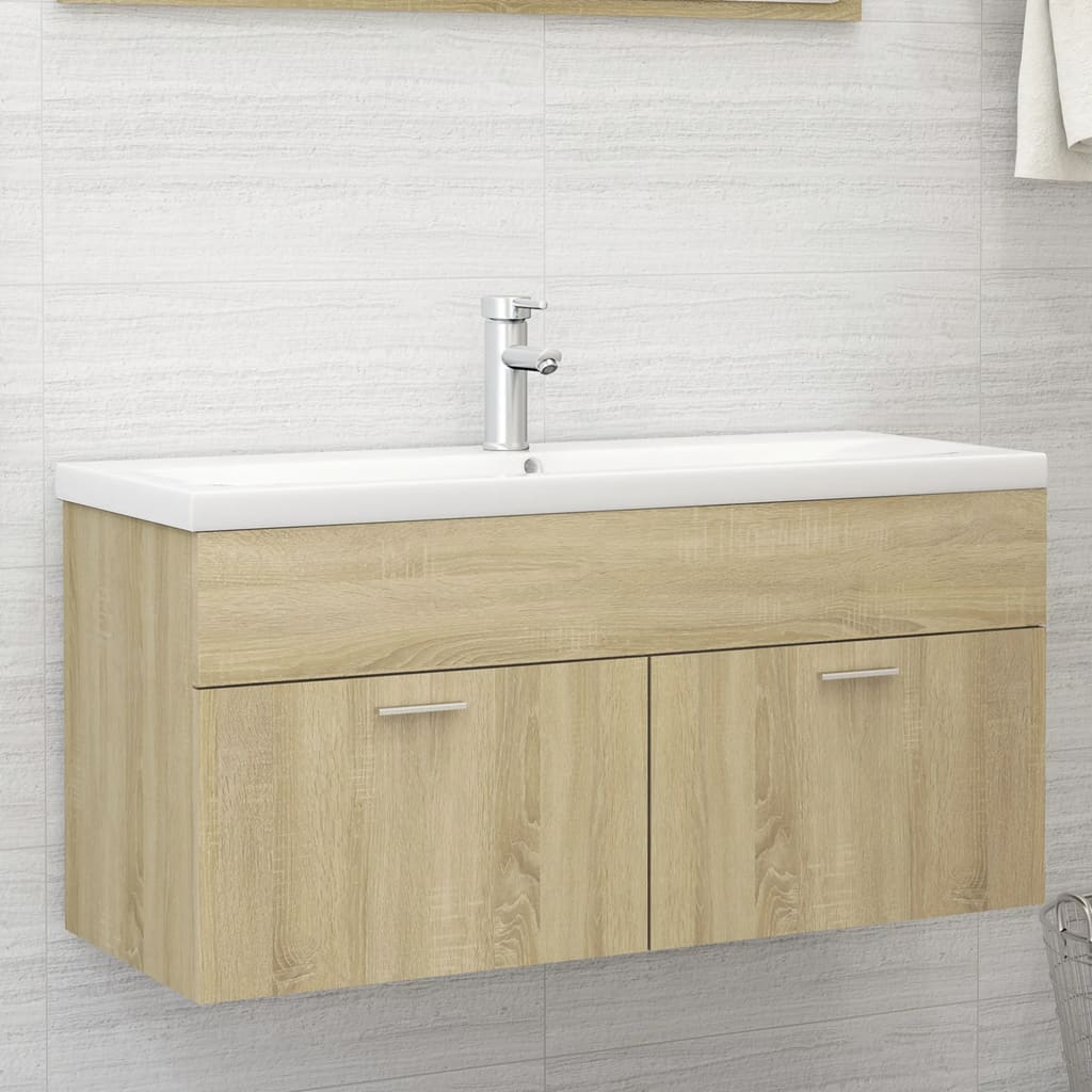 Sink Cabinet With Built-In Basin Engineered Wood
