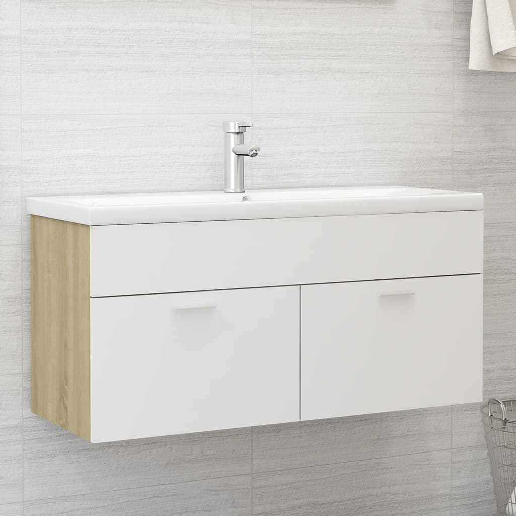 Sink Cabinet With Built-In Basin Engineered Wood