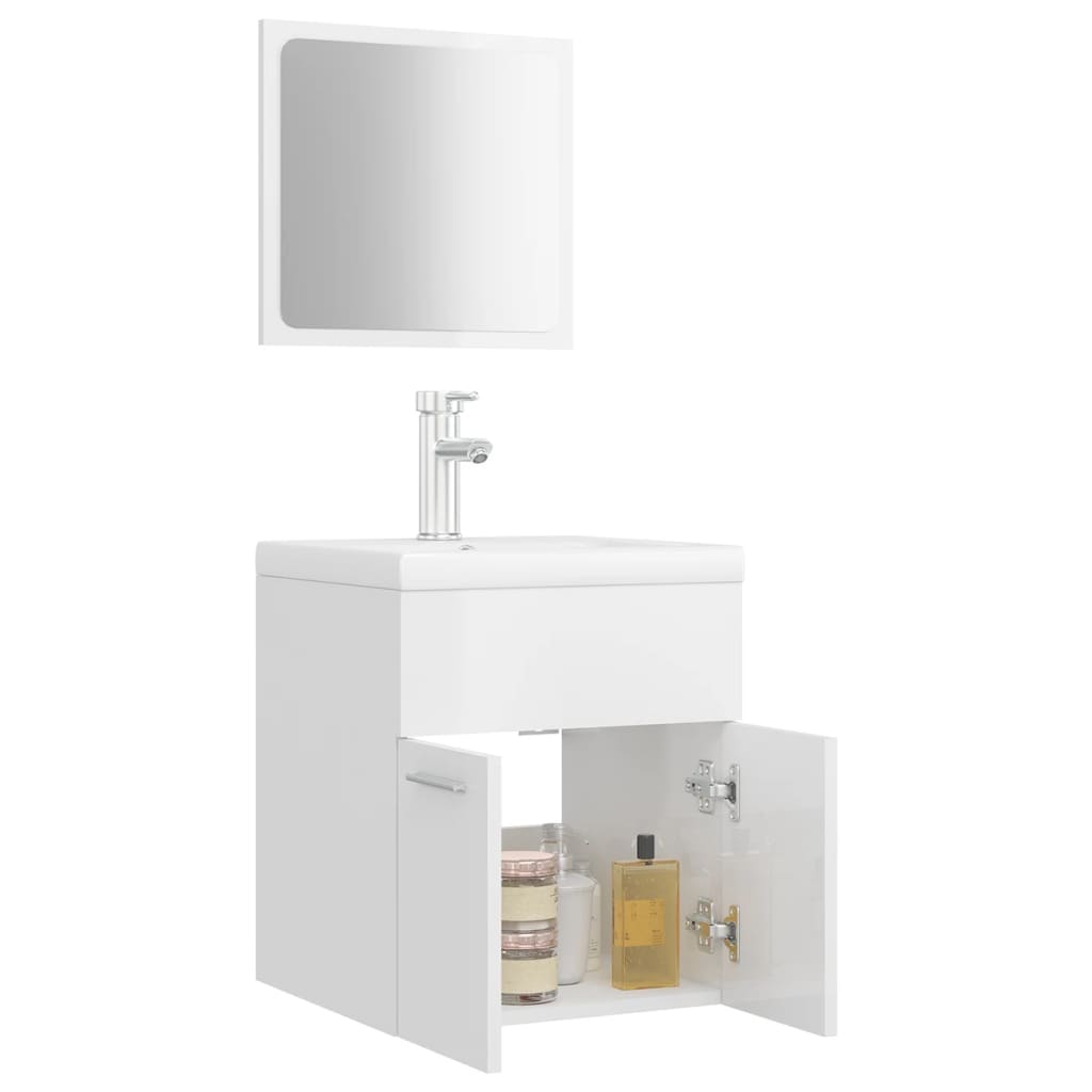 Bathroom Furniture Set Engineered Wood