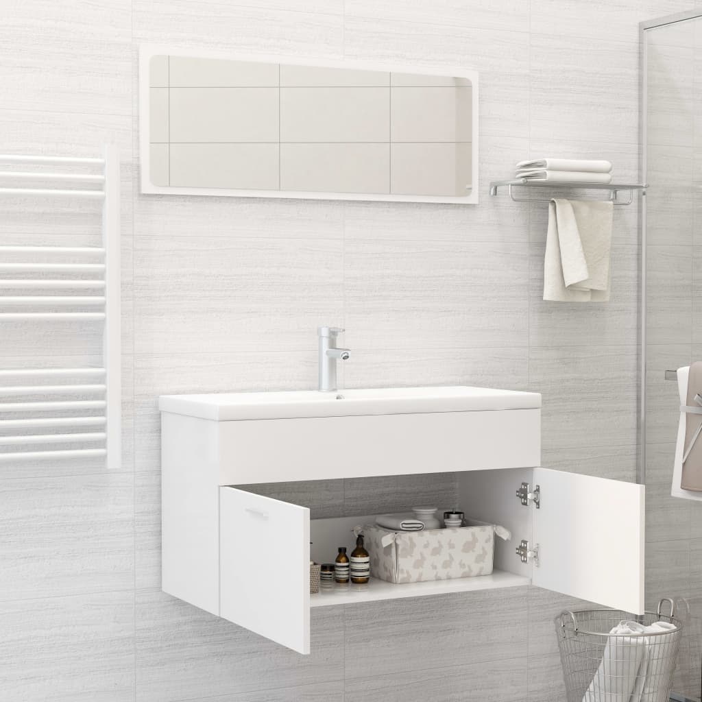 Bathroom Furniture Set Engineered Wood