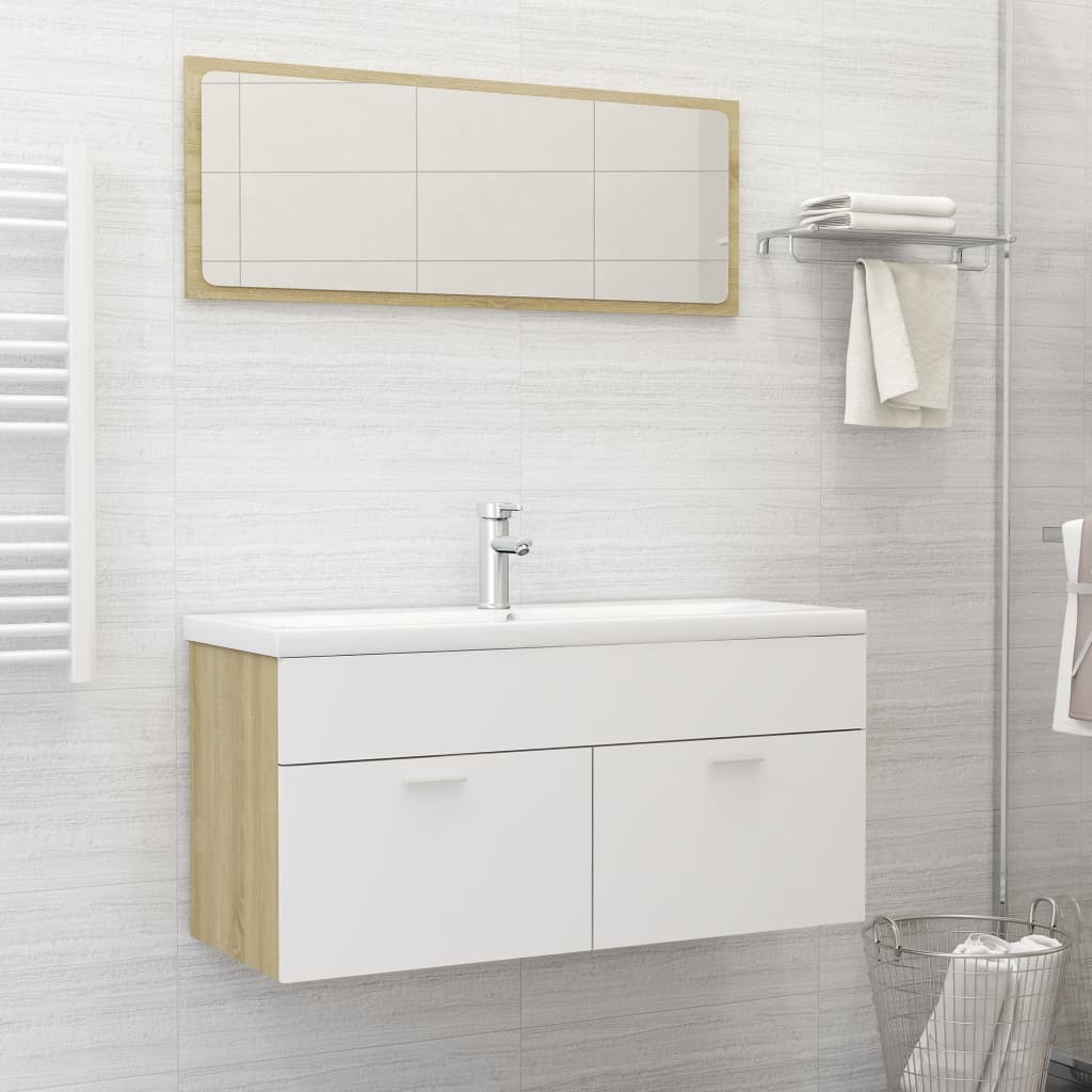 Bathroom Furniture Set Engineered Wood