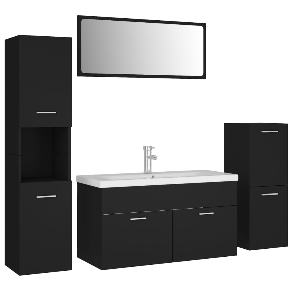 Bathroom Furniture Set Engineered Wood