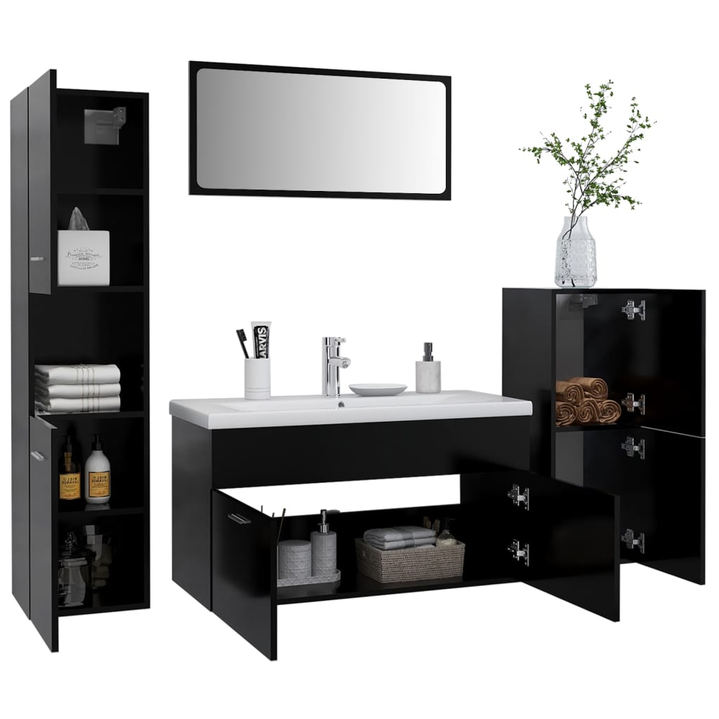 Bathroom Furniture Set Engineered Wood