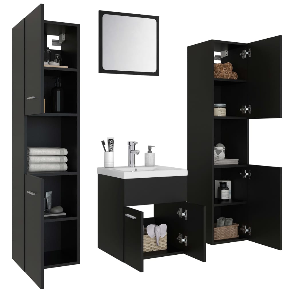 Bathroom Furniture Set Engineered Wood