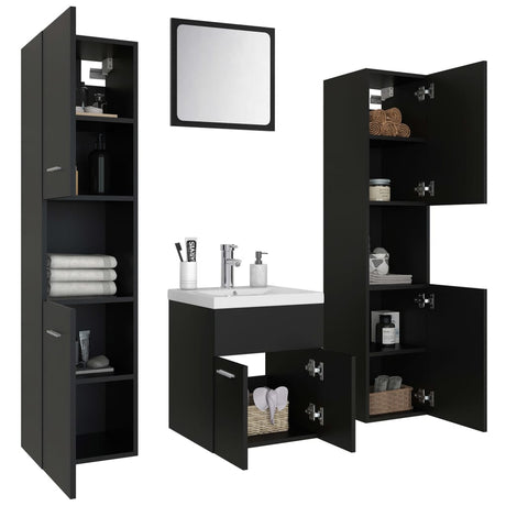 Bathroom Furniture Set Engineered Wood