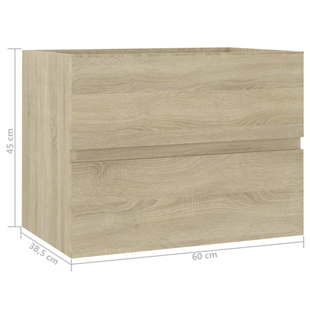 Sink Cabinet With Built-In Basin Engineered Wood