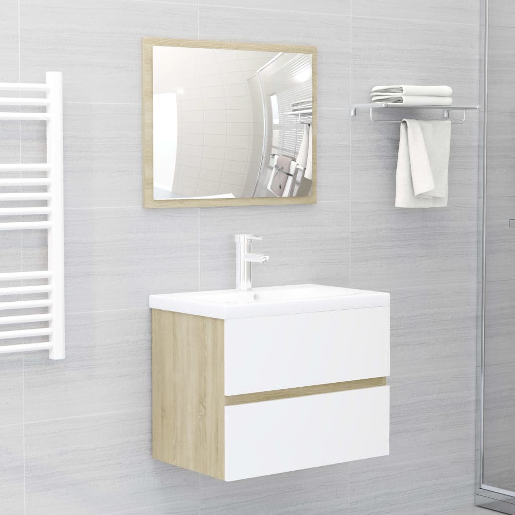 Bathroom Furniture Set Engineered Wood