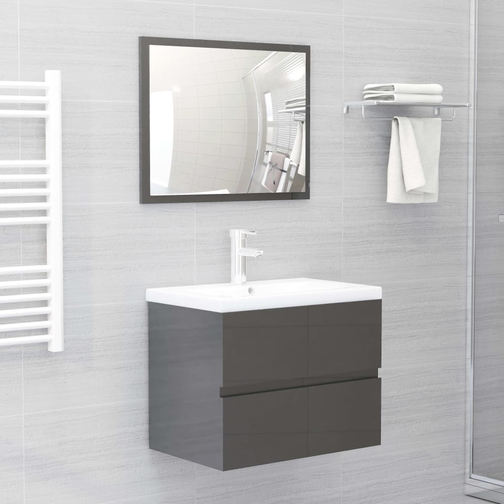 Bathroom Furniture Set Engineered Wood