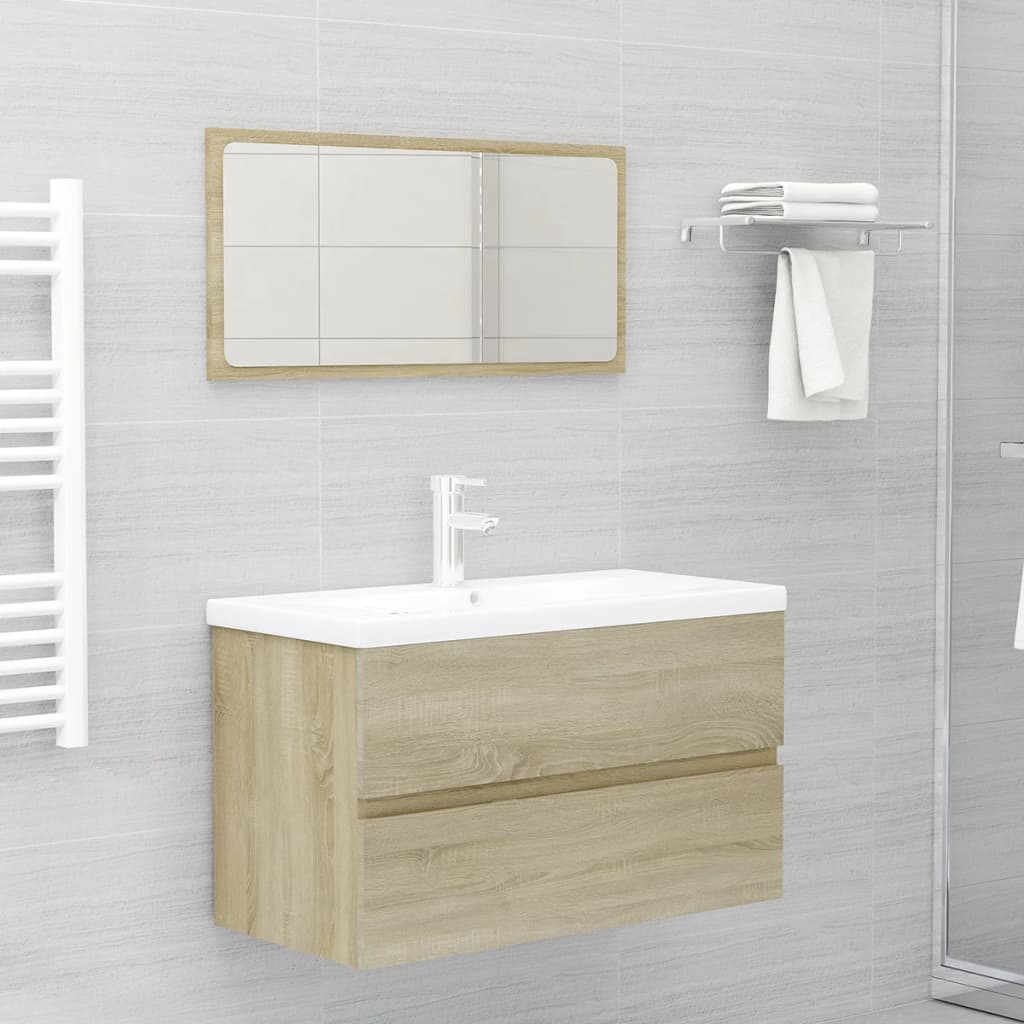 Bathroom Furniture Set Engineered Wood