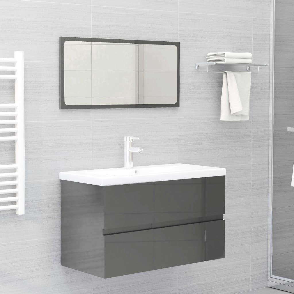 Bathroom Furniture Set Engineered Wood