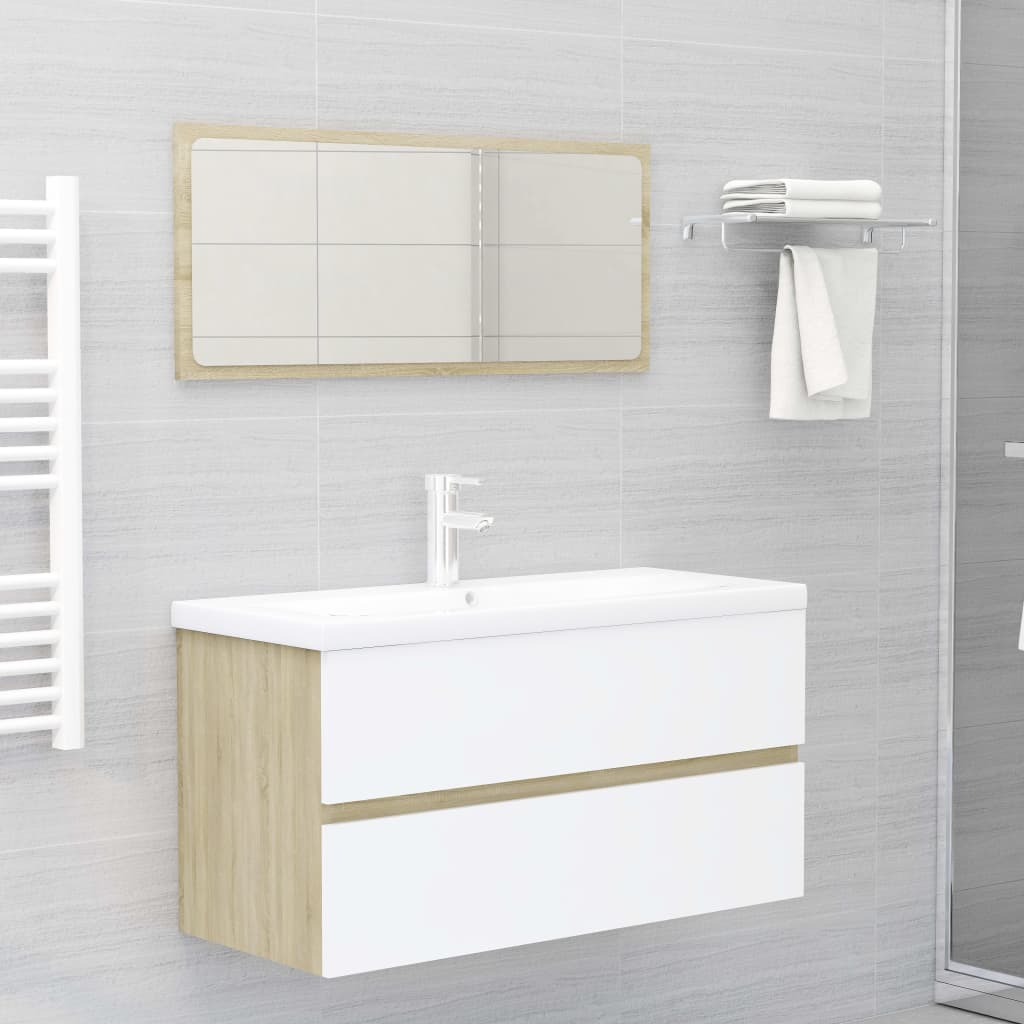 Bathroom Furniture Set Engineered Wood