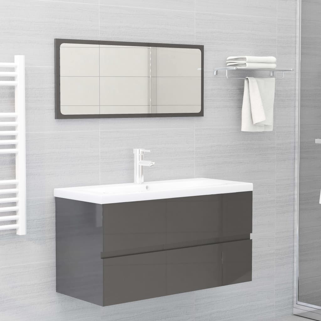 Bathroom Furniture Set Engineered Wood