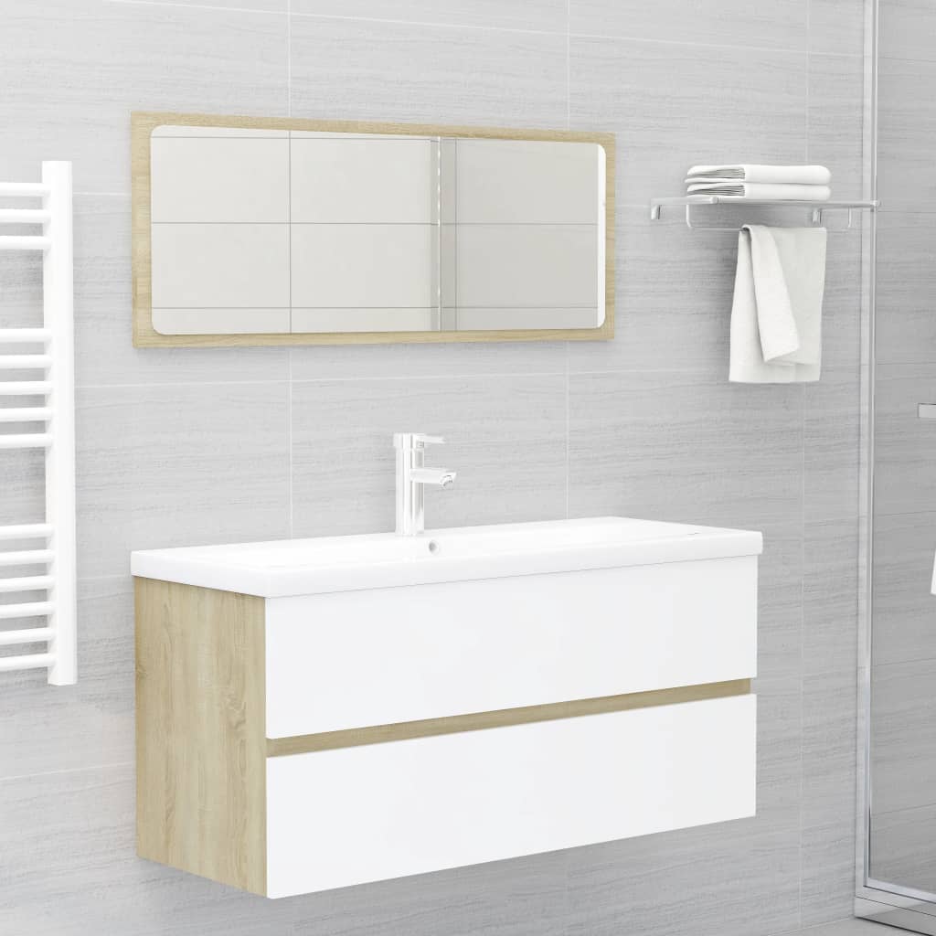 Bathroom Furniture Set Engineered Wood