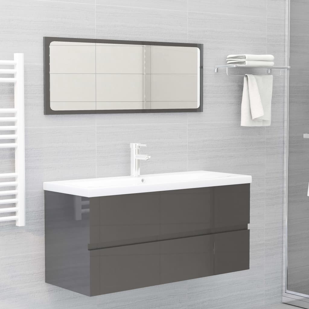 Bathroom Furniture Set Engineered Wood