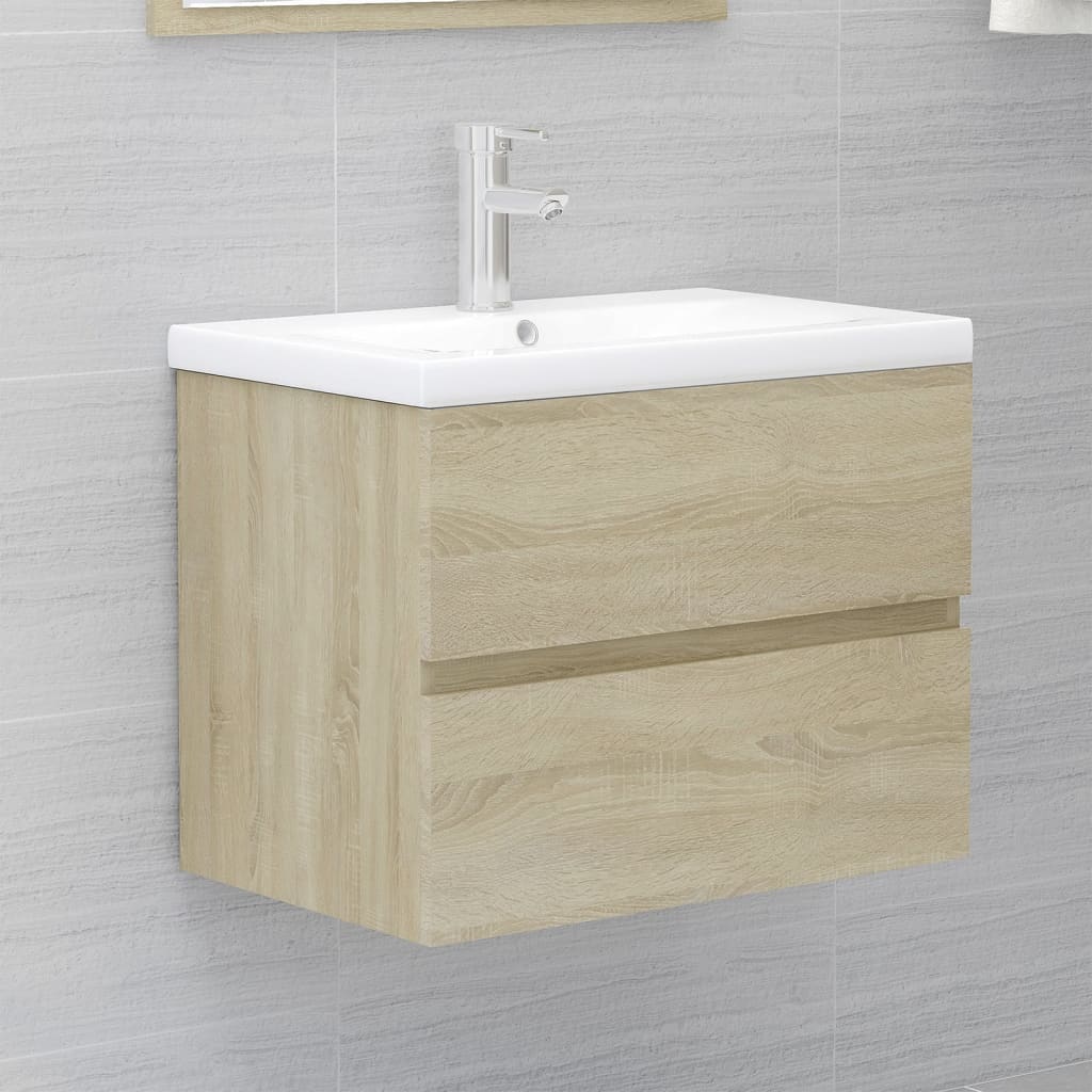 Sink Cabinet With Built-In Basin Engineered Wood