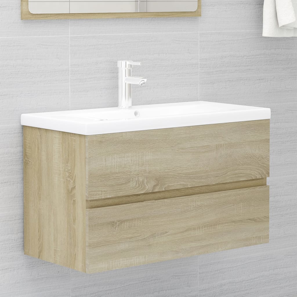 Sink Cabinet With Built-In Basin Engineered Wood
