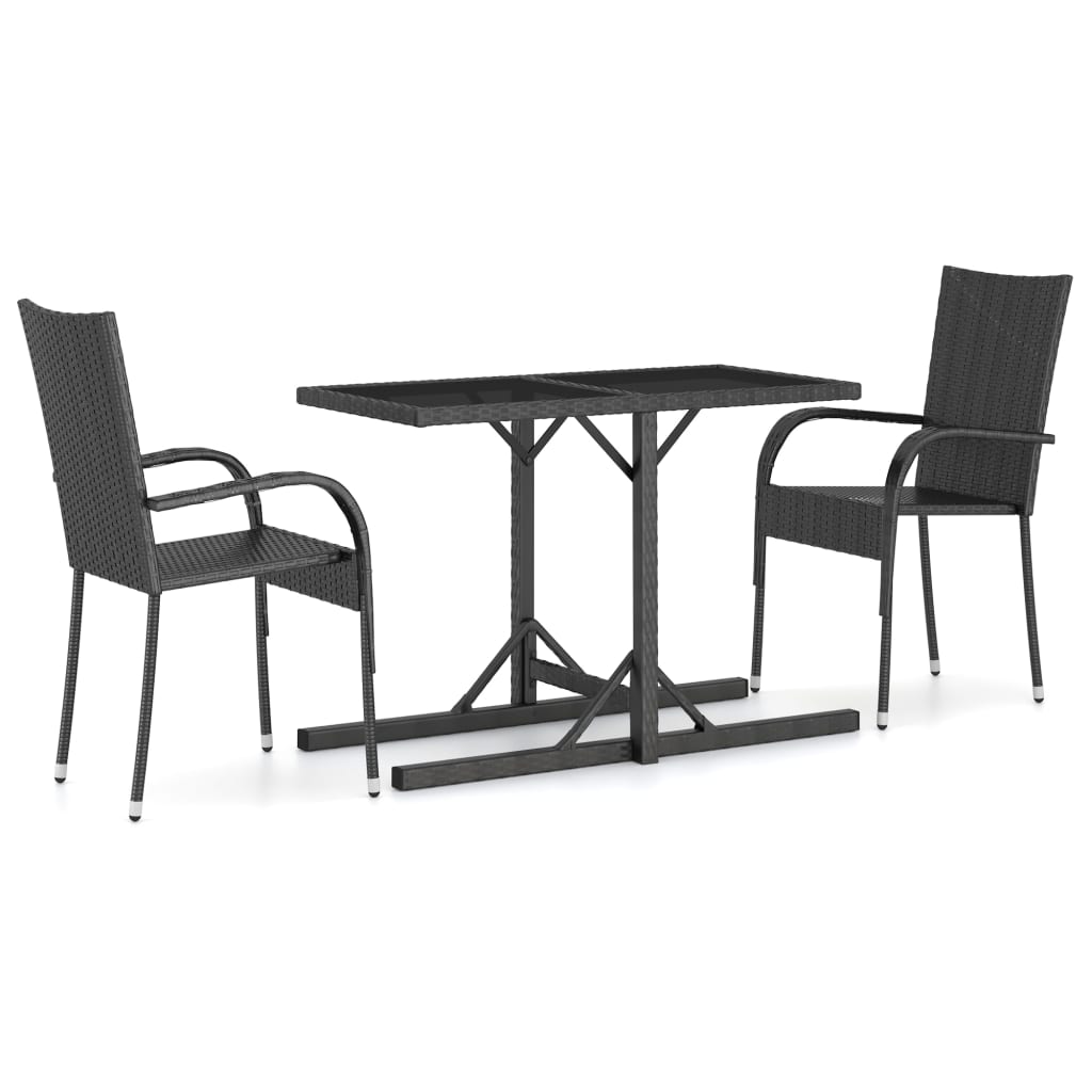 3 Piece Garden Dining Set