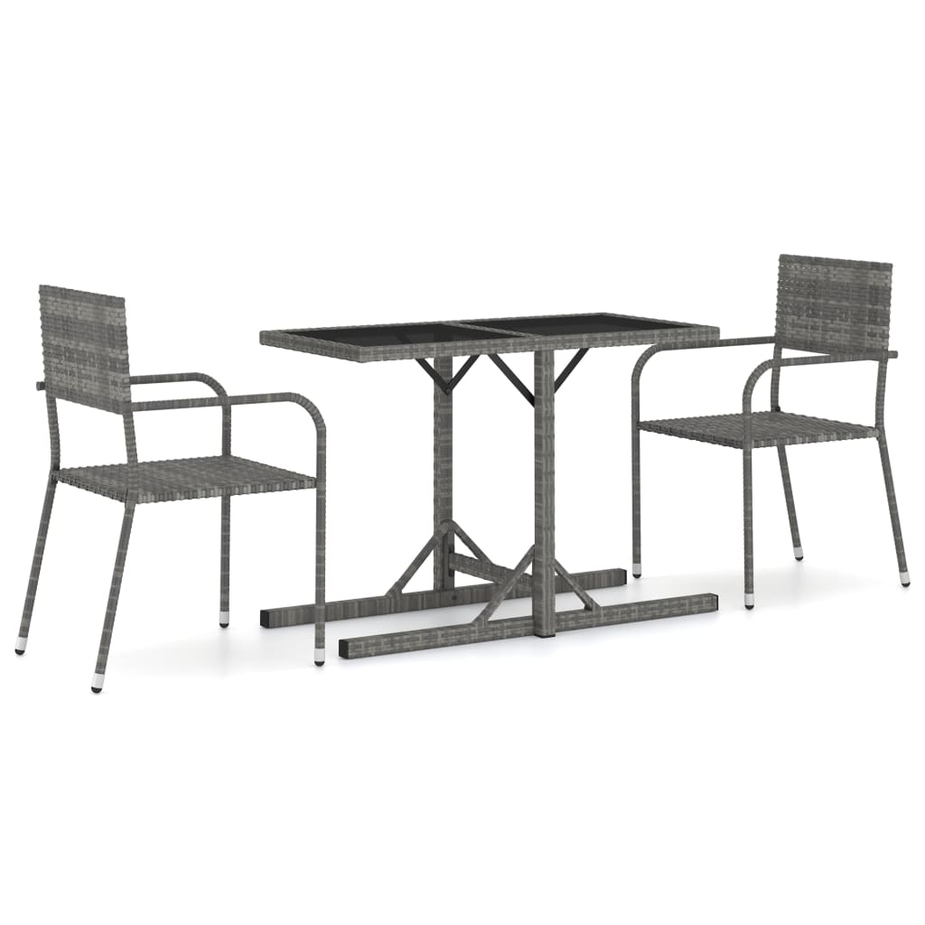 3 Piece Garden Dining Set