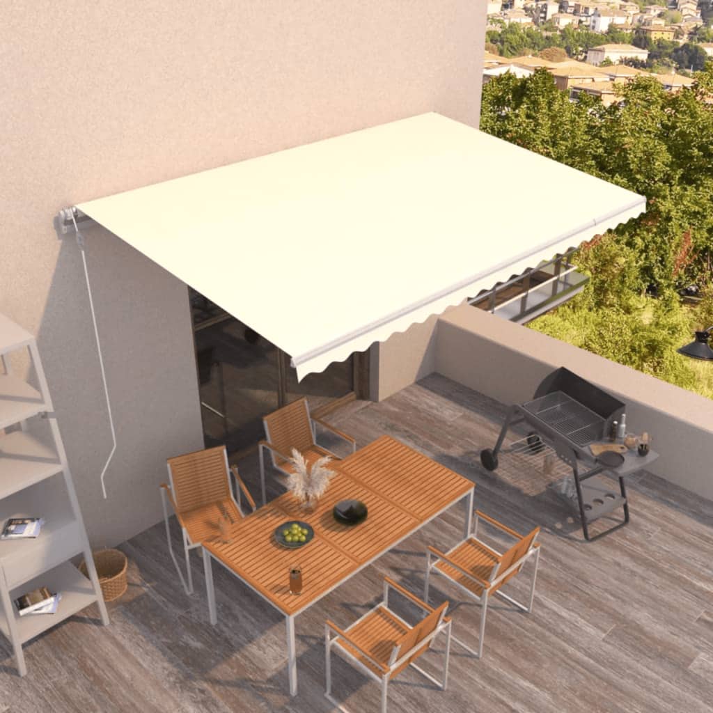 Automatic Retractable Awning Anthracite&White