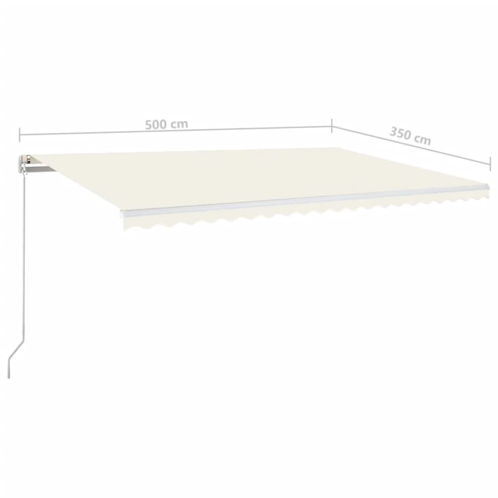 Manual Retractable Awning With Led