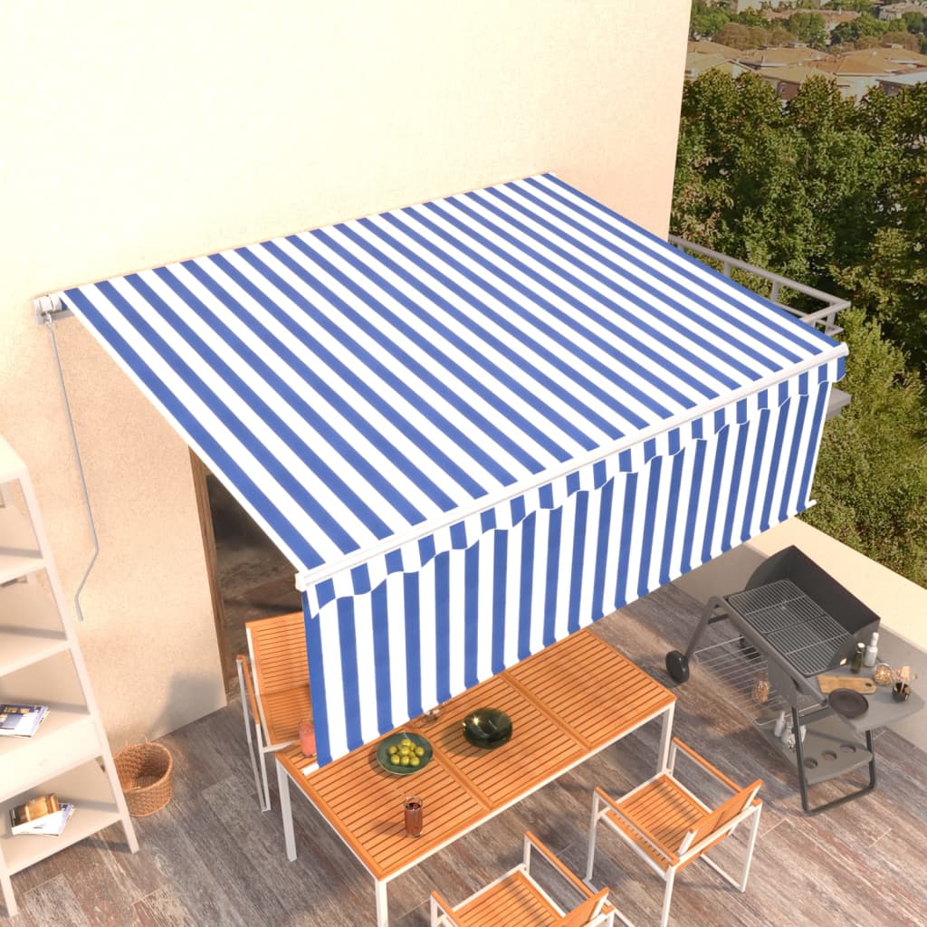 Manual Retractable Awning With Blind 4.5X3M