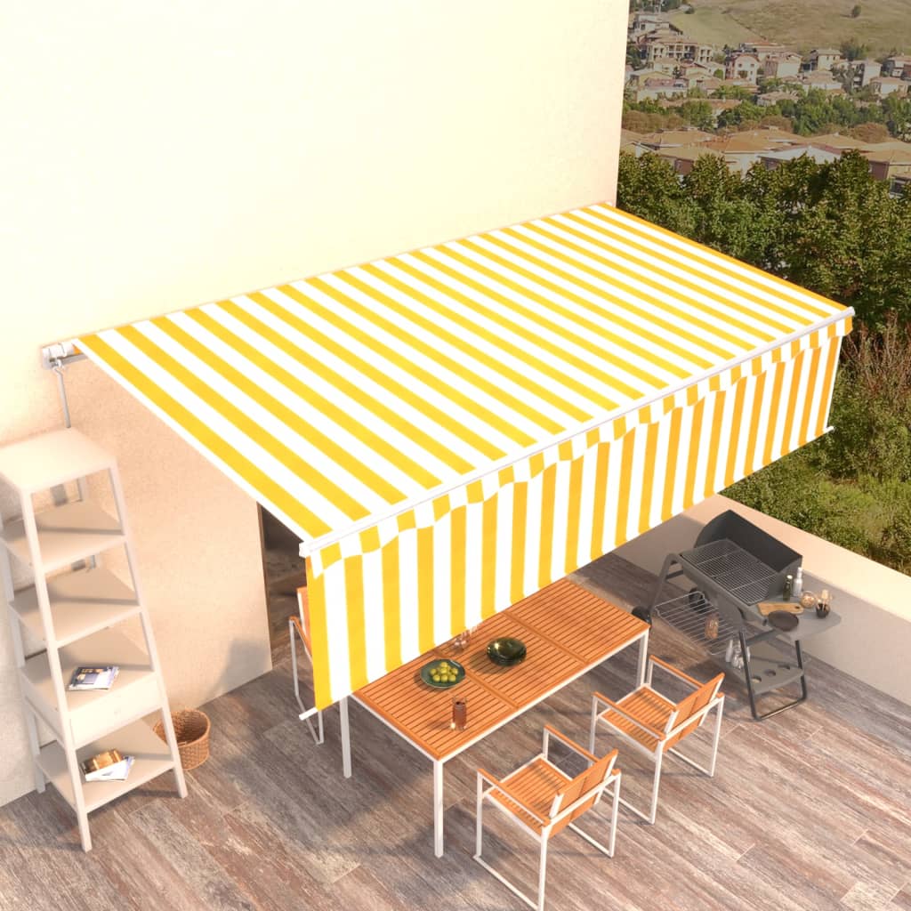 Manual Retractable Awning With Blind 4.5X3M