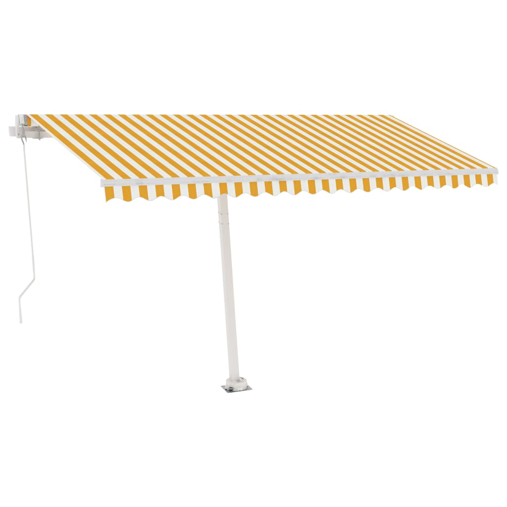 Manual Retractable Awning With Led