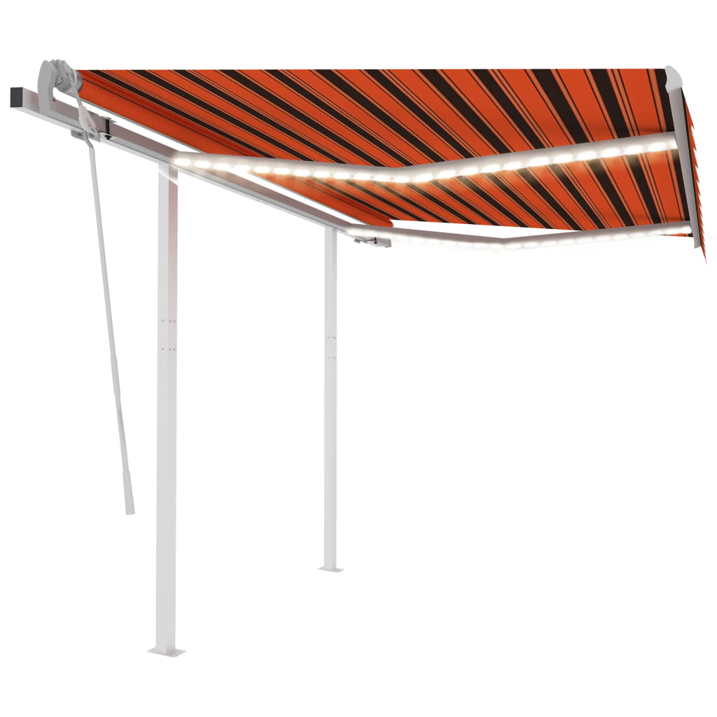 Manual Retractable Awning With Led