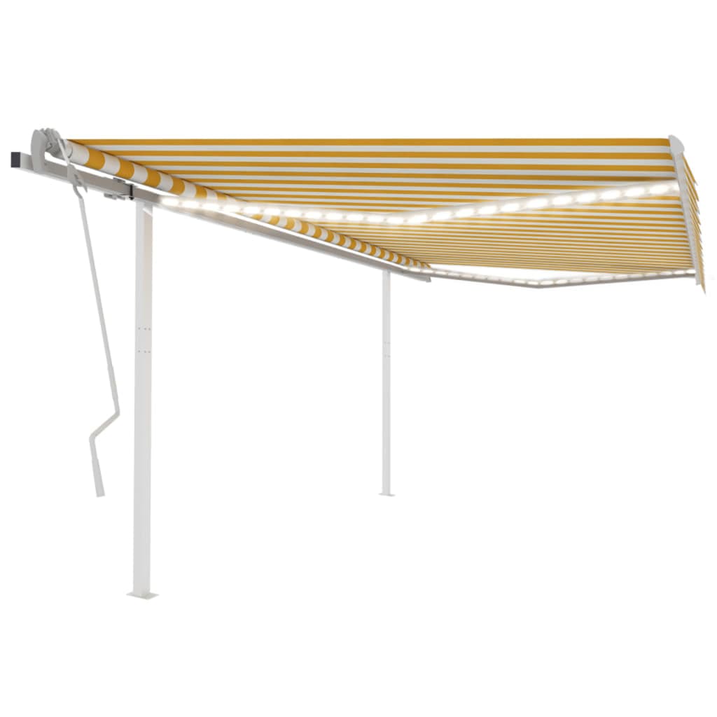 Manual Retractable Awning With Led