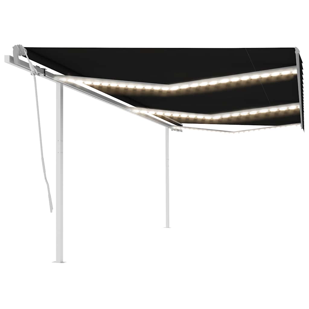 Manual Retractable Awning With Led