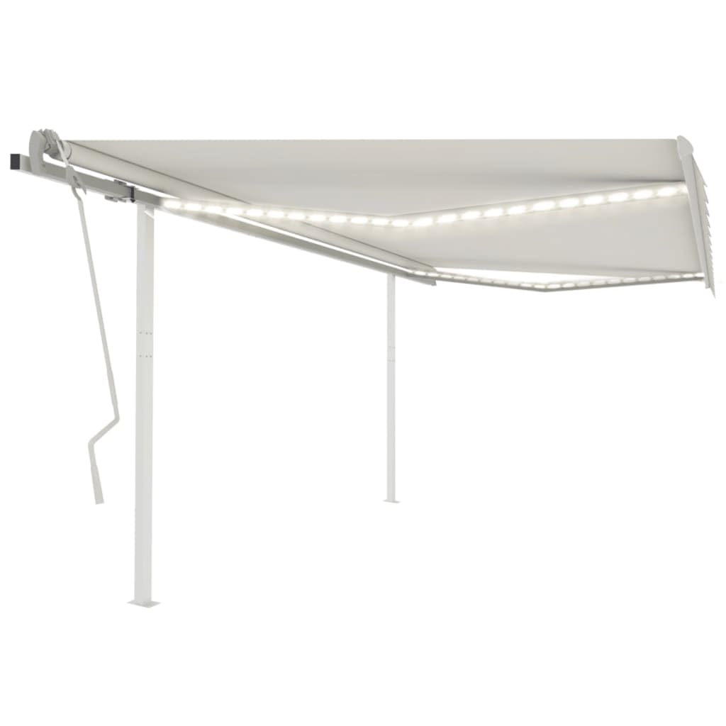 Manual Retractable Awning With Led