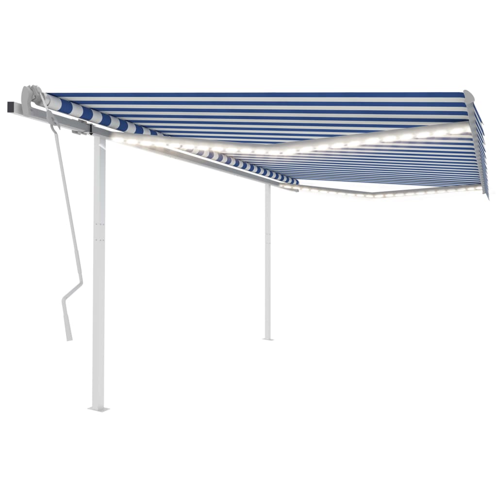 Manual Retractable Awning With Led
