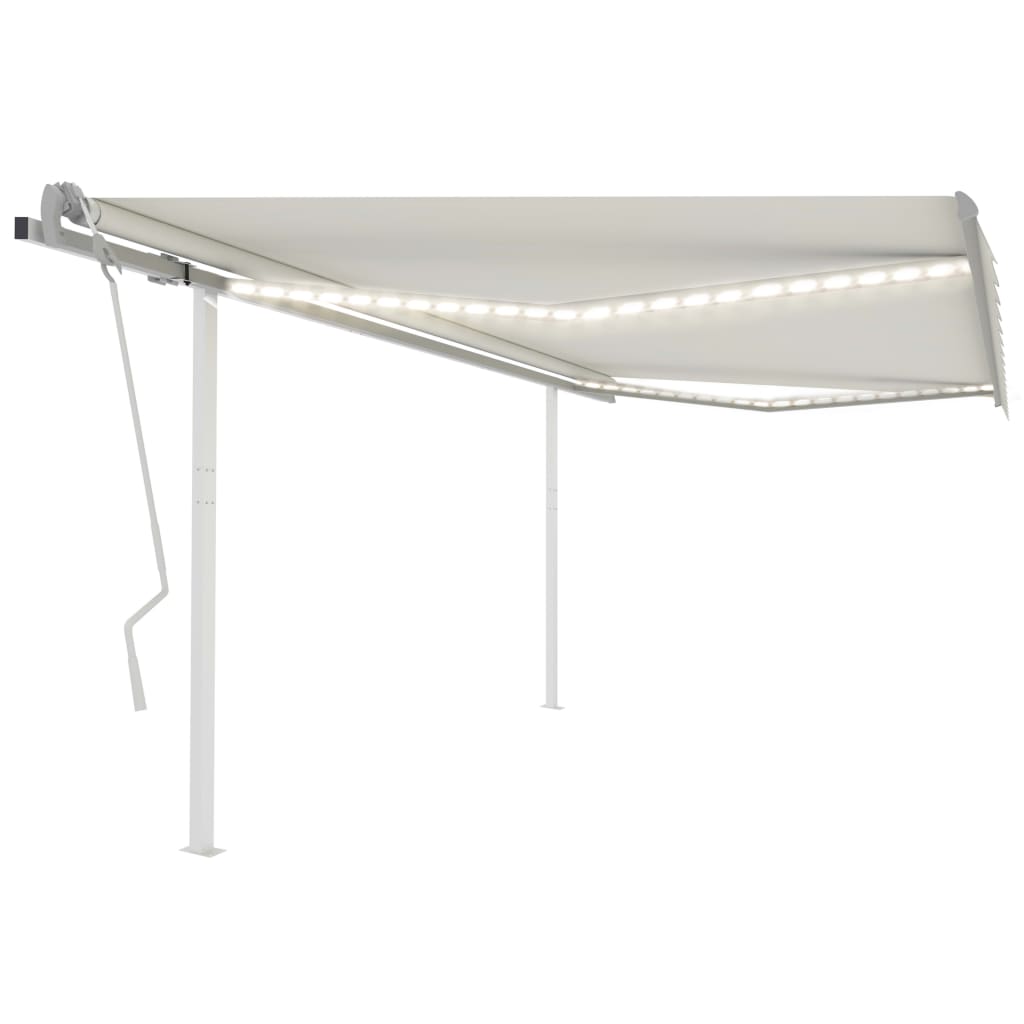 Manual Retractable Awning With Led