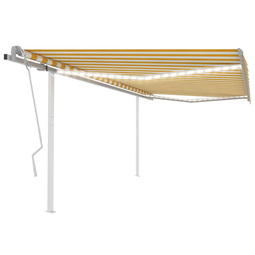 Manual Retractable Awning With Led
