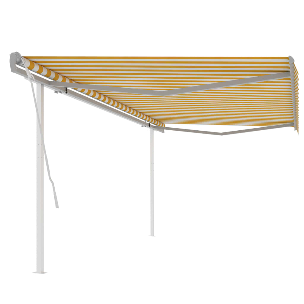 Manual Retractable Awning With Posts