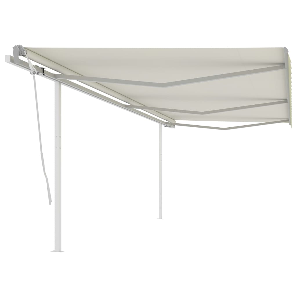 Manual Retractable Awning With Posts