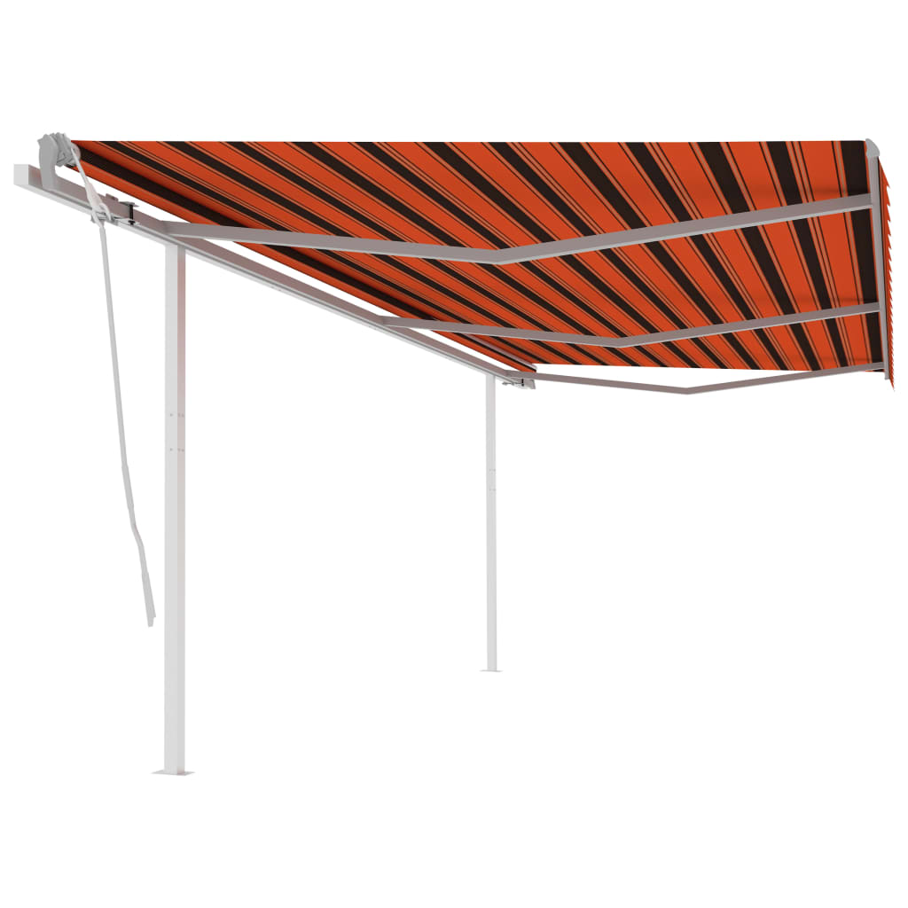 Manual Retractable Awning With Posts