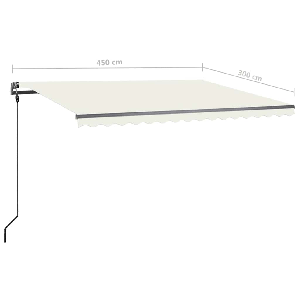 Manual Retractable Awning With Led