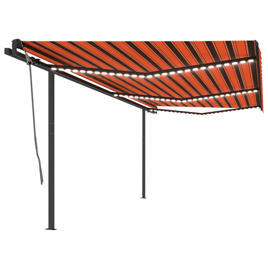 Manual Retractable Awning With Led
