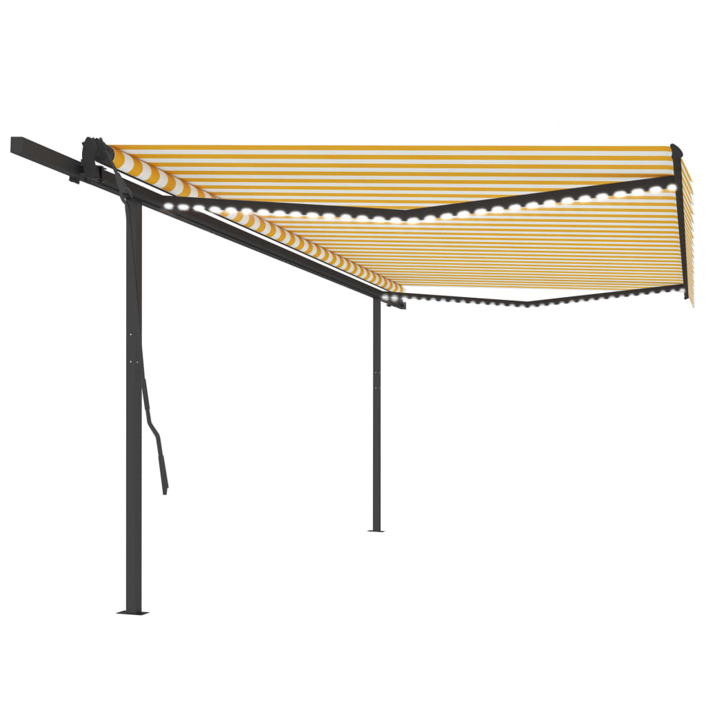 Manual Retractable Awning With Led