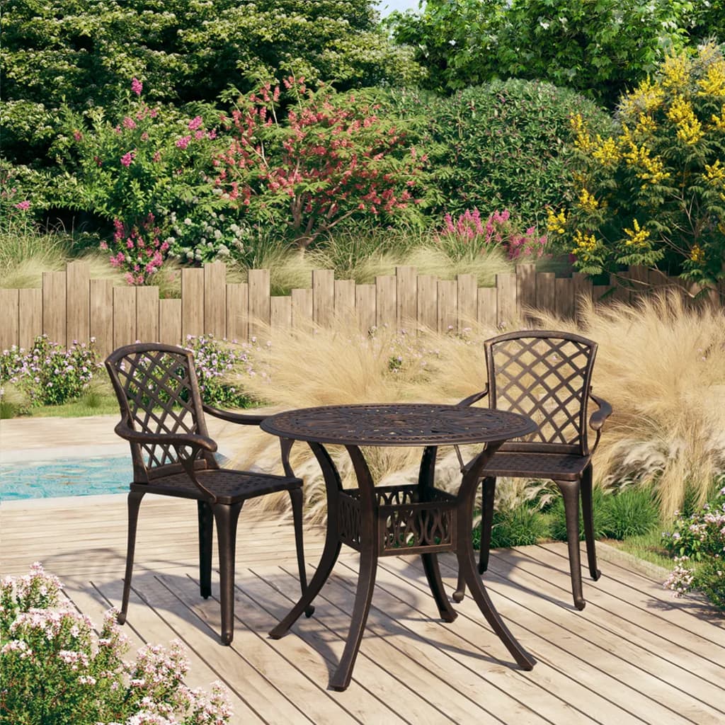 5 Piece Bistro Set Cast Aluminium