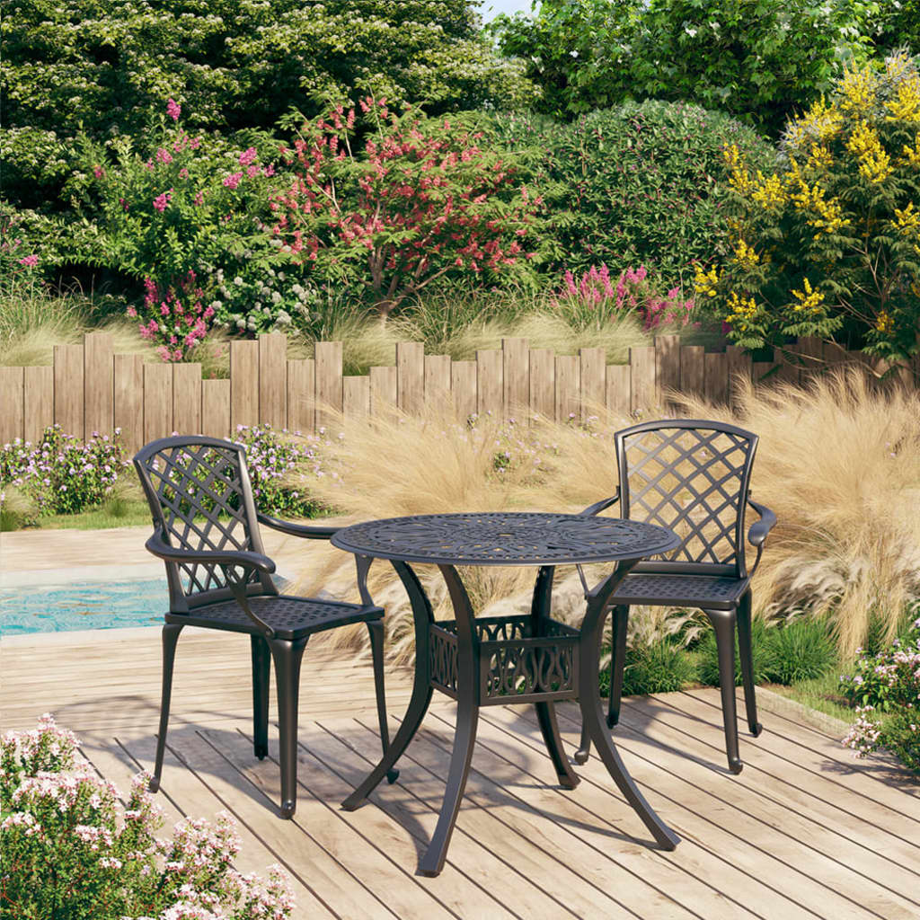 5 Piece Bistro Set Cast Aluminium