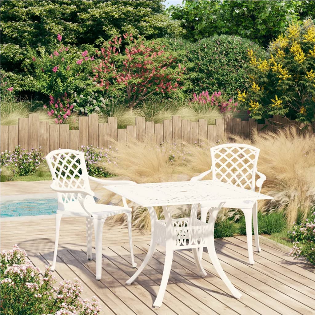 3 Piece Bistro Set Cast Aluminium