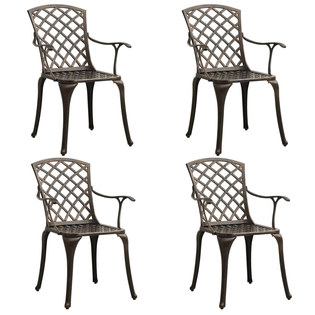 5 Piece Bistro Set Cast Aluminium