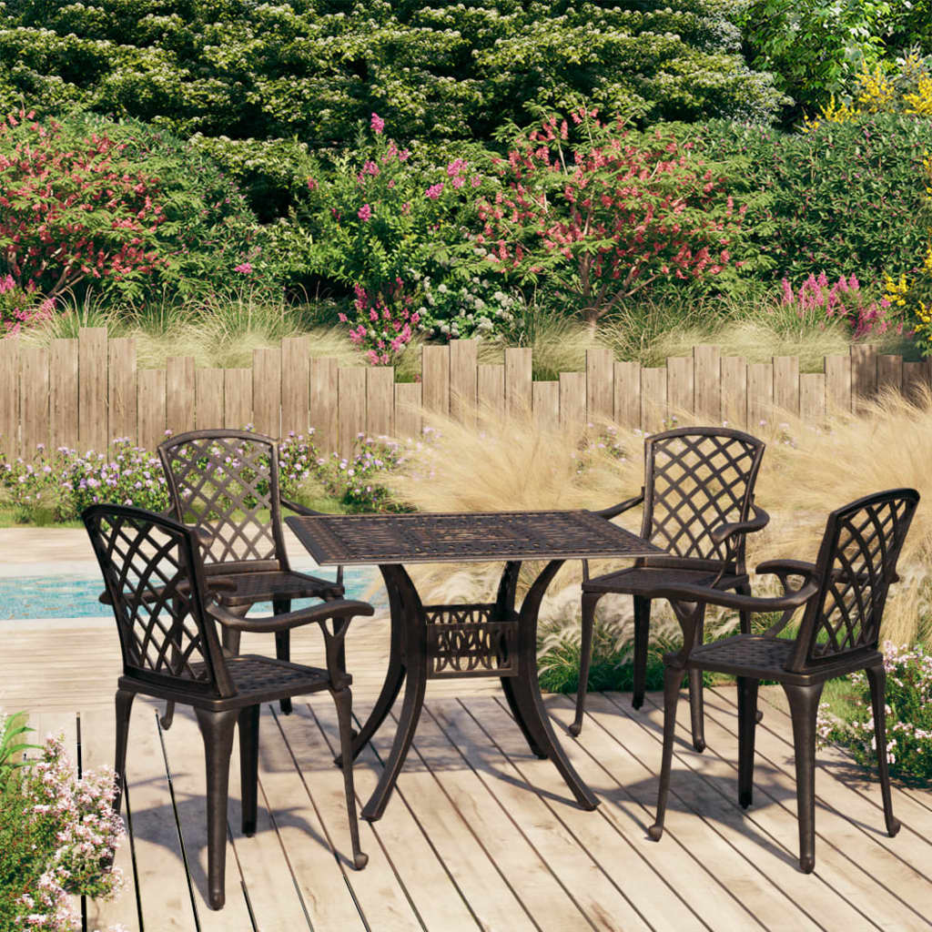3 Piece Bistro Set Cast Aluminium
