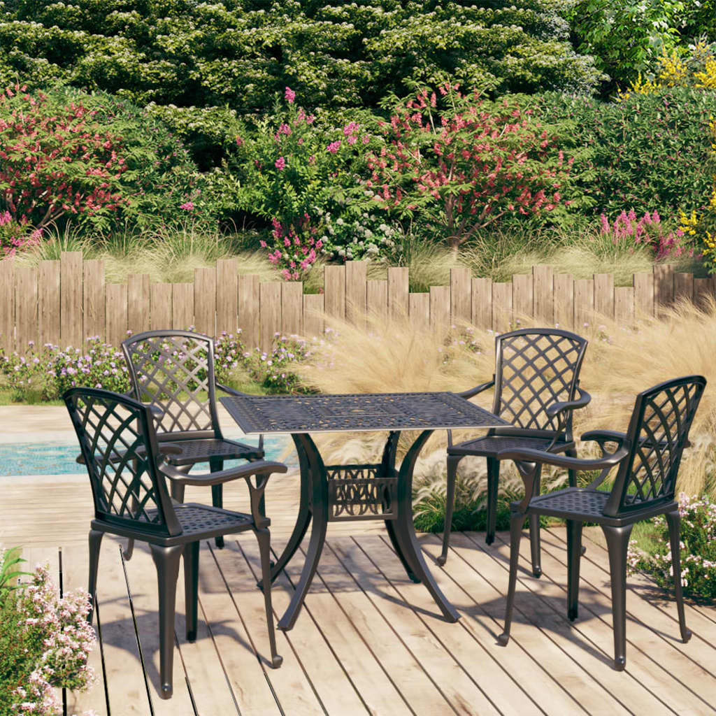 3 Piece Bistro Set Cast Aluminium